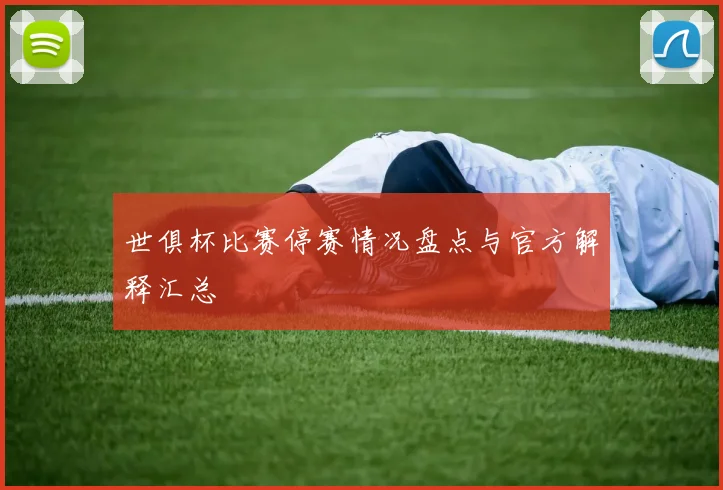 世俱杯比赛停赛情况盘点与官方解释汇总